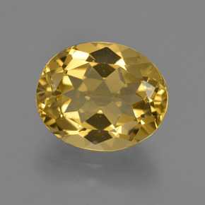 Béryl doré Jaune doré naturelle Coupe ovale, 4.89 ct, VS