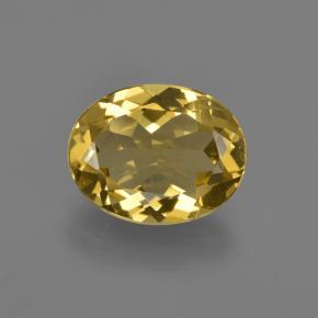 Béryl doré Jaune doré naturelle Coupe ovale, 2.83 ct, VS