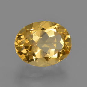 Béryl doré Jaune doré naturelle Coupe ovale, 3.57 ct, VVS