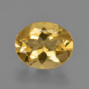 Béryl doré Jaune doré naturelle Coupe ovale, 3.06 ct, VVS