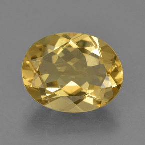 Béryl doré Jaune doré naturelle Coupe ovale, 2.93 ct, VVS-VS