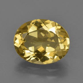 Béryl doré Jaune doré naturelle Coupe ovale, 2.89 ct, VS