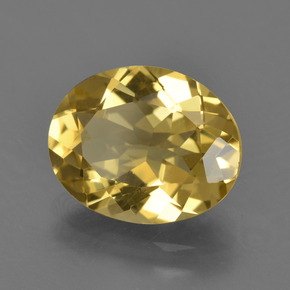 Béryl doré Jaune doré naturelle Coupe ovale, 2.89 ct, VS