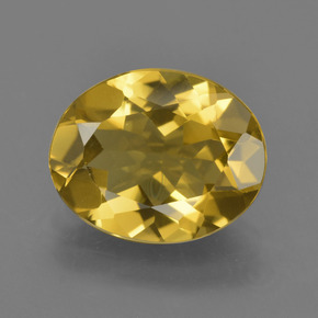 Béryl doré Jaune doré naturelle Coupe ovale, 2.89 ct, VVS