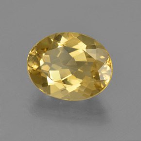 Béryl doré Jaune doré naturelle Coupe ovale, 2.82 ct, VS