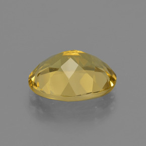 Béryl doré jaune naturelle coupe ovale, 2,88 ct, VVS-VS
