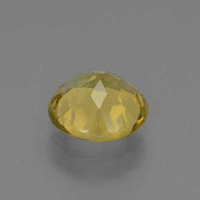 Béryl doré or naturelle coupe roude, 1,40 ct, VVS