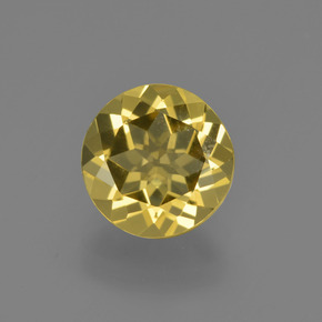 Béryl doré or naturelle coupe roude, 2,04 ct, VS