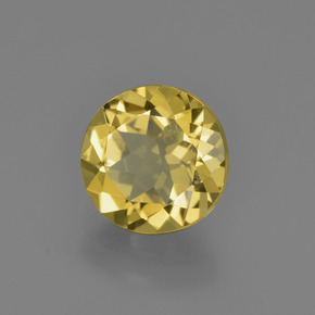 Béryl doré or naturelle coupe roude, 2,04 ct, VS