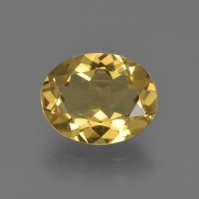 Béryl doré doré naturelle coupe ovale, 2,04 ct, VS