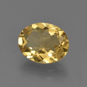 Béryl doré doré naturelle coupe ovale, 2,04 ct, VS