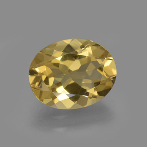 Béryl doré Jaune doré naturelle Coupe ovale, 2.18 ct, VVS-VS