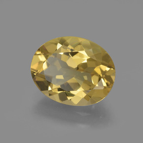 Béryl doré Jaune doré naturelle Coupe ovale, 2.18 ct, VVS-VS