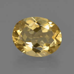 Béryl doré jaune naturelle coupe ovale, 2,29 ct, VVS