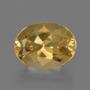 Béryl doré doré naturelle coupe ovale, 2,27 ct, VS