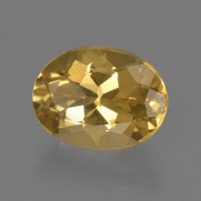 Béryl doré doré naturelle coupe ovale, 2,27 ct, VS