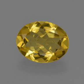 Béryl doré jaune naturelle coupe ovale, 2,09 ct, VS