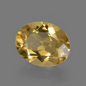 Béryl doré Jaune doré naturelle Coupe ovale, 2.20 ct, VVS