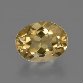 Béryl doré doré naturelle coupe ovale, 2,19 ct, VVS