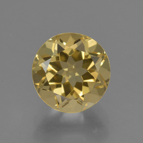 Béryl doré or naturelle coupe roude, 2,06 ct, VVS