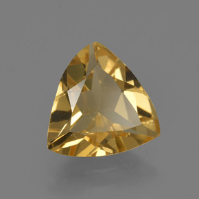 Béryl doré or naturelle trillion, 1,85 ct, VVS