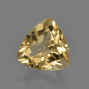 Béryl doré or naturelle trillion, 2,02 ct, VVS