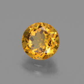 Béryl doré or naturelle coupe roude, 1,66 ct, VVS-VS