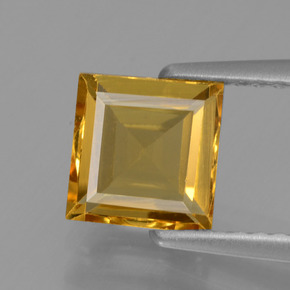 Béryl doré or naturelle carré, 1,18 ct, VVS-VS