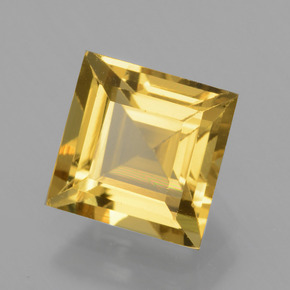 Béryl doré or naturelle carré, 1,45 ct, VVS-VS