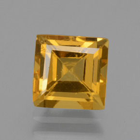Béryl doré or naturelle carré, 1,64 ct, VS