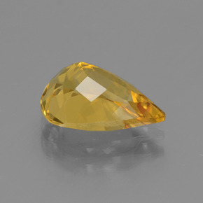 Béryl doré or naturelle en forme de poire, 2,30 ct, VVS
