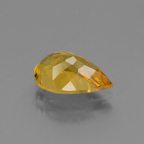 Béryl doré jaune naturelle en forme de poire, 1,64 ct, VVS