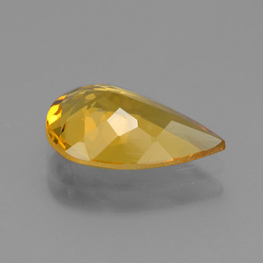 Béryl doré or naturelle en forme de poire, 2,07 ct, VVS-VS