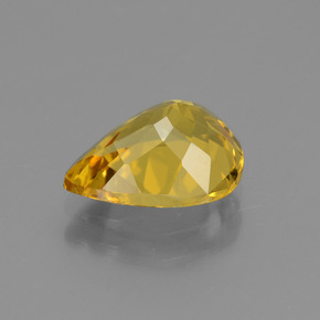 Béryl doré or naturelle en forme de poire, 1,97 ct, VVS