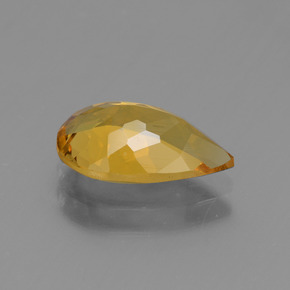 Béryl doré or naturelle en forme de poire, 1,70 ct, VVS