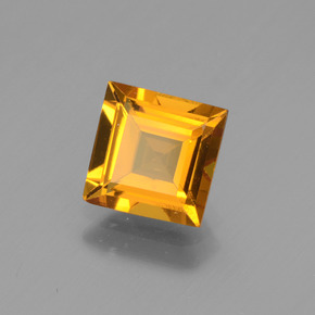 Béryl doré or naturelle carré, 1,41 ct, VVS-VS
