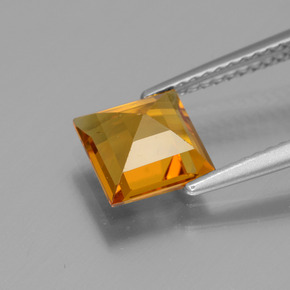 Béryl doré or naturelle carré, 1,41 ct, VVS-VS