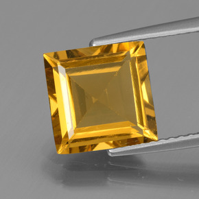 Béryl doré Jaune doré naturelle Carré, 2.97 ct, VVS-VS