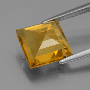 Béryl doré Jaune doré naturelle Carré, 2.97 ct, VVS-VS