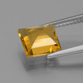 Béryl doré Jaune doré naturelle Carré, 2.11 ct, VVS-VS