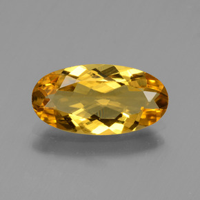 Béryl doré Jaune doré naturelle Coupe ovale, 1.60 ct, VVS-VS