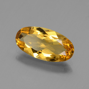 Béryl doré Jaune doré naturelle Coupe ovale, 1.60 ct, VVS-VS