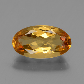 Béryl doré jaune naturelle coupe ovale, 1,74 ct, VS