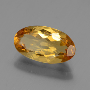 Béryl doré jaune naturelle coupe ovale, 1,74 ct, VS