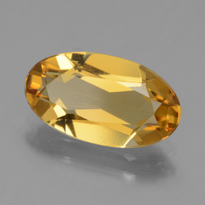Béryl doré or naturelle coupe ovale, 1,99 ct, VVS-VS