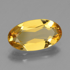 Béryl doré or naturelle coupe ovale, 1,99 ct, VVS-VS