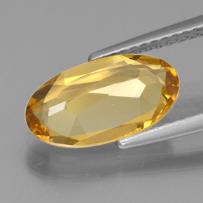 Béryl doré or naturelle coupe ovale, 1,99 ct, VVS-VS