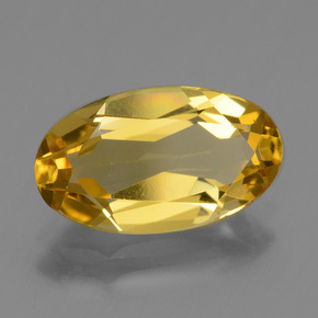 Béryl doré doré naturelle coupe ovale, 2,25 ct, VVS-VS
