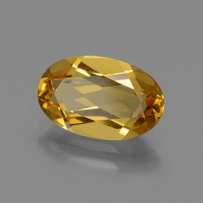 Béryl doré jaune doré naturelle coupe ovale, 2,22 ct, VVS-VS