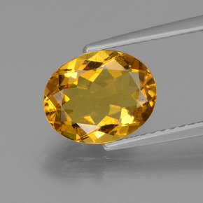 Béryl doré Jaune doré naturelle Coupe ovale, 2.16 ct, VVS-VS